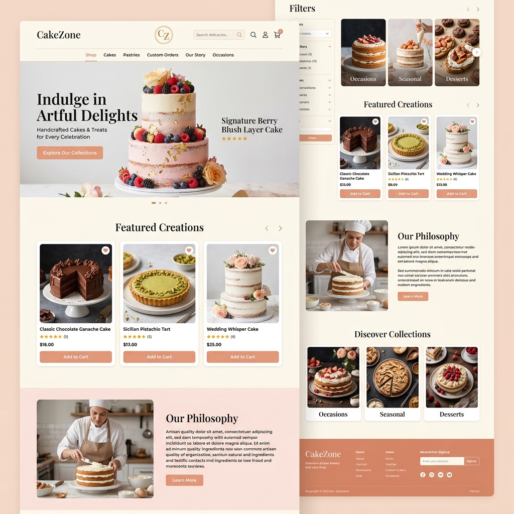 CakeZone E-Commerce Website Development Raipur
