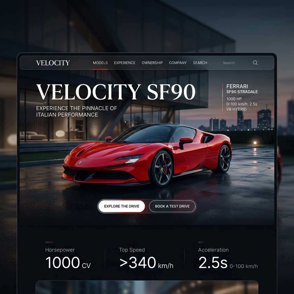 Velocity Motors - Web Design Agency Raipur Showcase